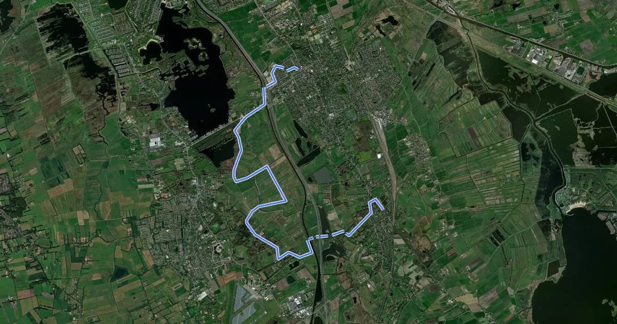Маршрут Hünenweg - 19 на спутниковом снимке