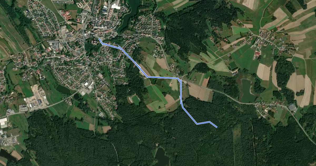 Маршрут Hängender Stein (Stichweg) на спутниковом снимке