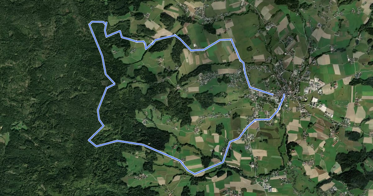 Маршрут Hörndl Wanderweg на спутниковом снимке