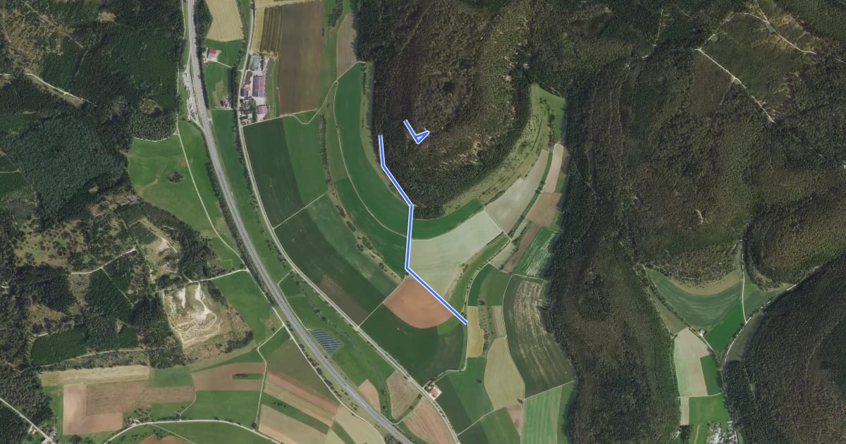 Маршрут Hörnekapf Hubertushütte - Wanderparkplatz Klausener Tal на спутниковом снимке