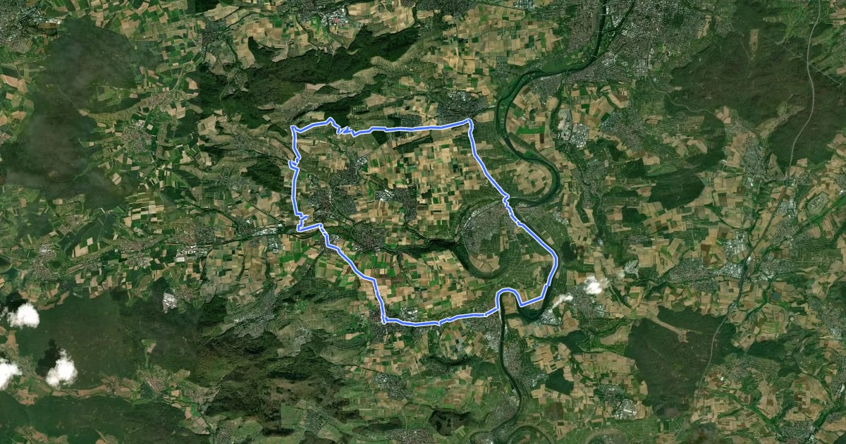 Маршрут Hörnle-Tour - 3B10 - на спутниковом снимке