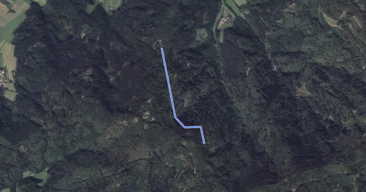 Маршрут Hörnlebergerhütte - Oberer Weg на спутниковом снимке