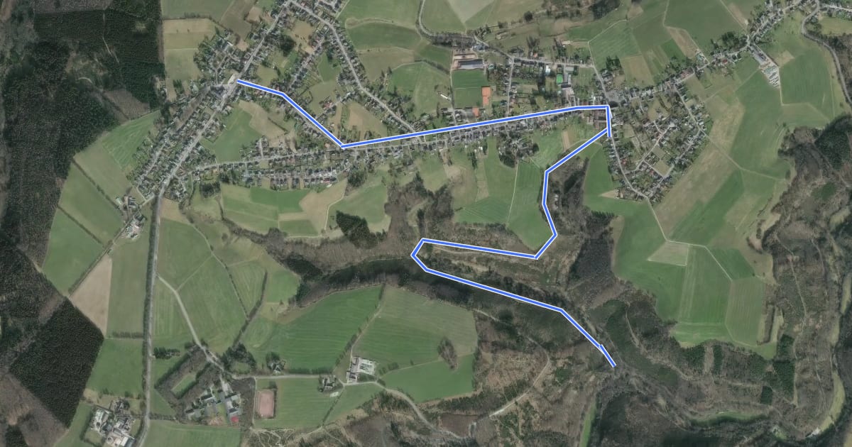 Маршрут Hürtgenwald (10) - Hürtgenwald (36) на спутниковом снимке