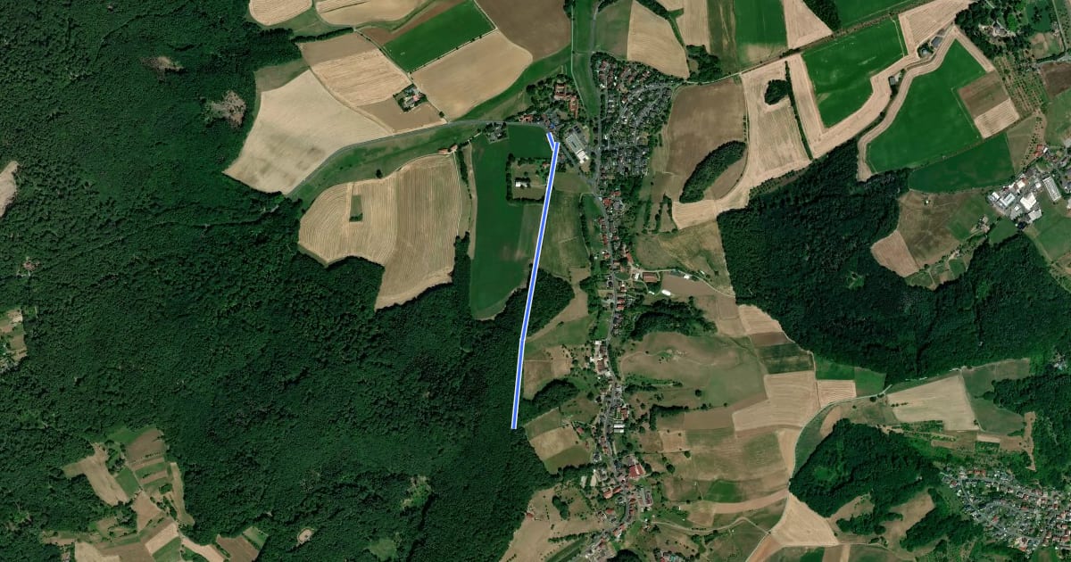 Маршрут Hösbach Wanderweg Nr. 3 на спутниковом снимке