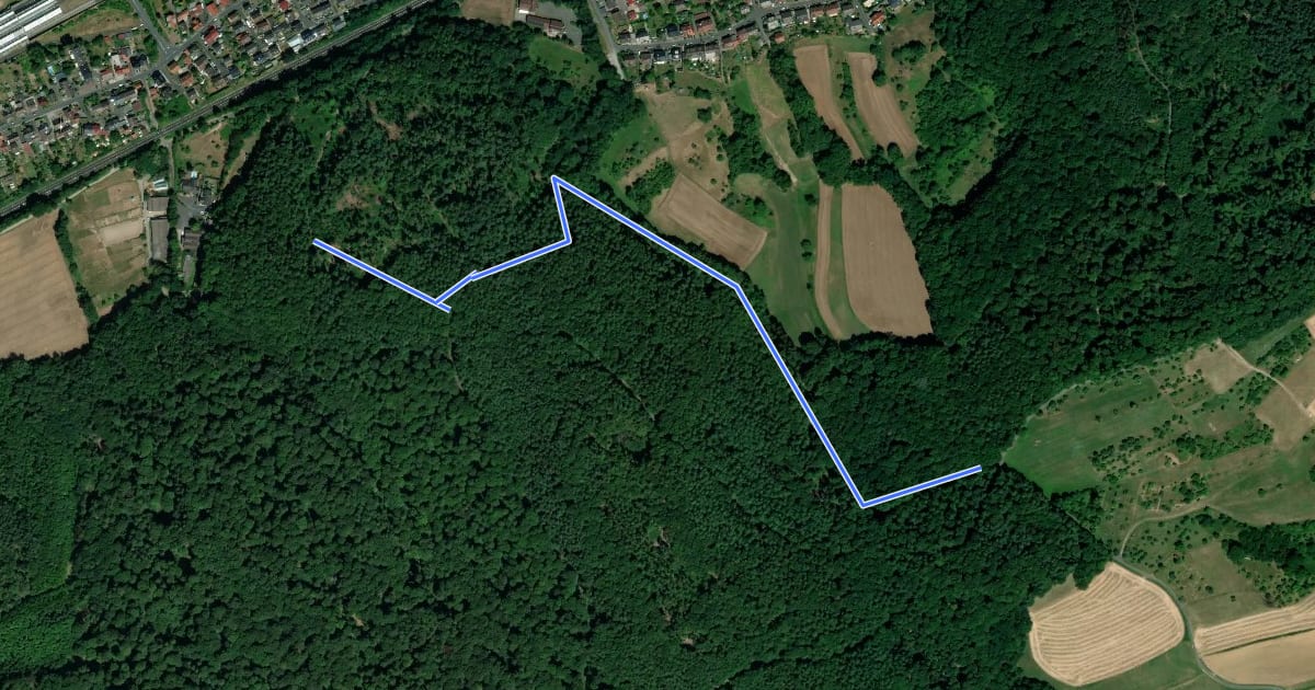 Маршрут Hösbach Wanderweg Nr. 4 на спутниковом снимке