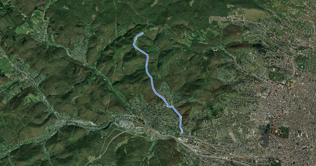 Маршрут Hütteldorf/Endstation Linie 49 - Sophienalpe на спутниковом снимке