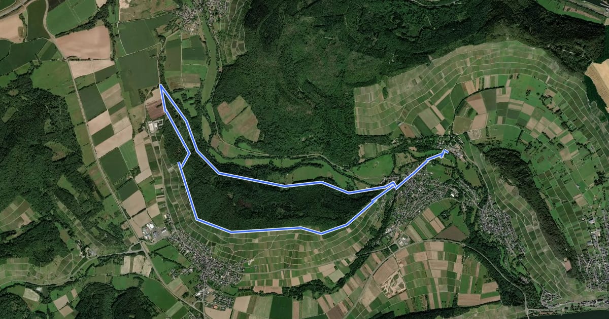 Маршрут Hüttenkopfweg на спутниковом снимке