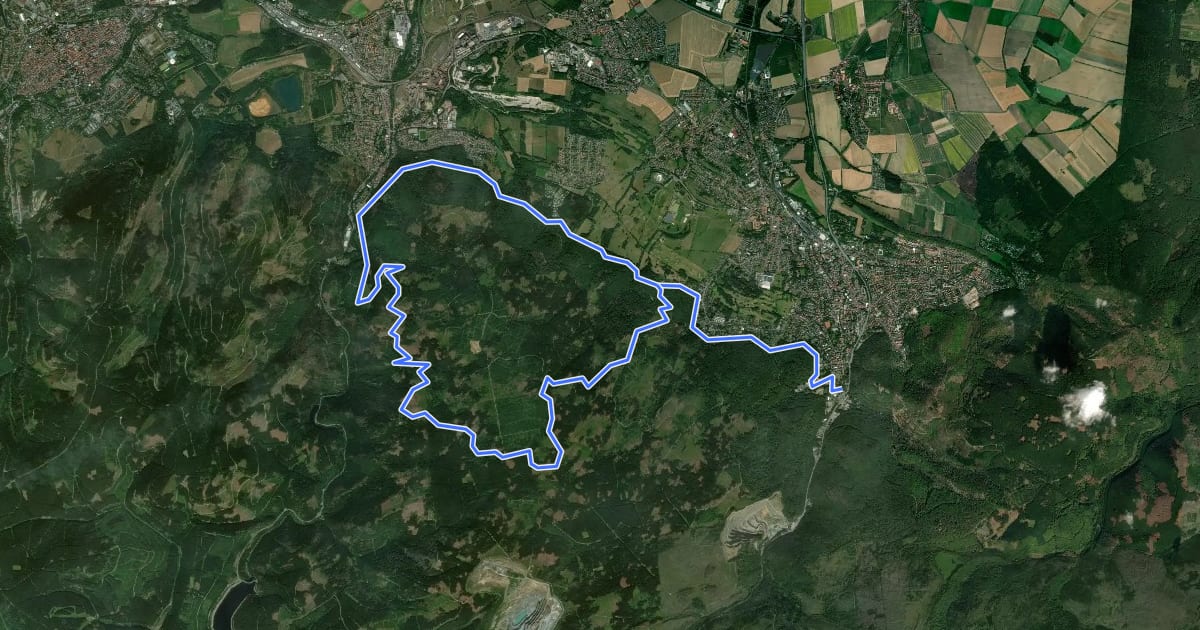 Маршрут H4 (Klippensteiger-Tour) на спутниковом снимке