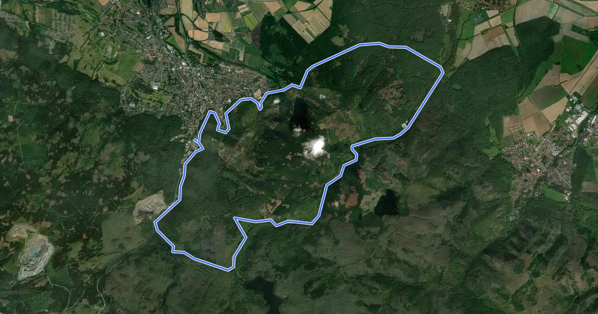 Маршрут H5 (Klippen-Trail) на спутниковом снимке