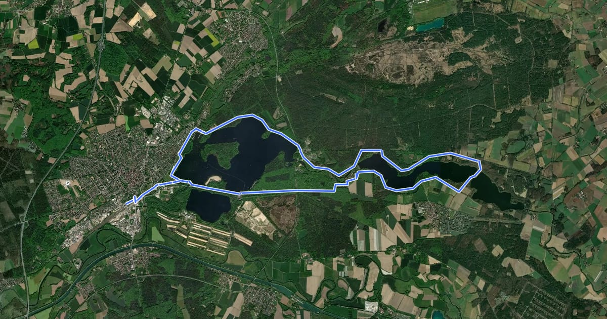 Маршрут H6 на спутниковом снимке