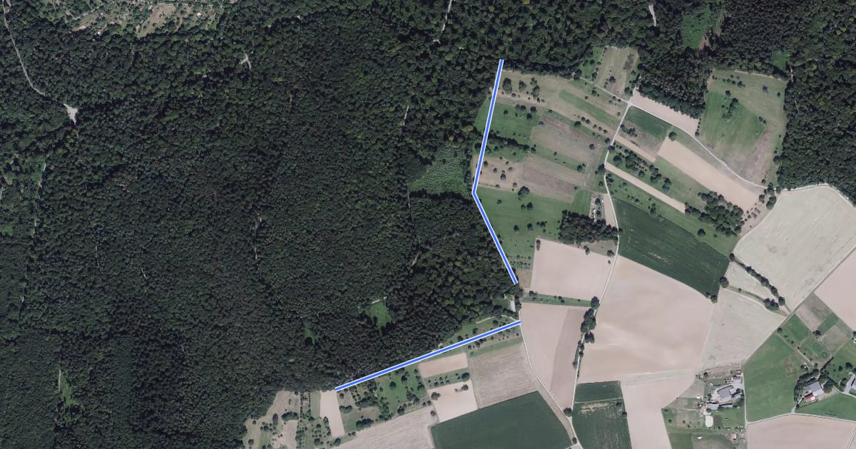 Маршрут Haagswäldle - Alter Königsbacher Weg на спутниковом снимке