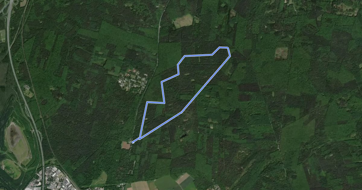 Маршрут Haard Rundweg A1 на спутниковом снимке