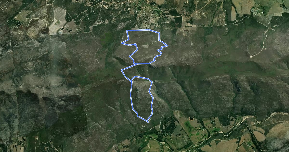Маршрут Haarkapper Hiking Trail на спутниковом снимке