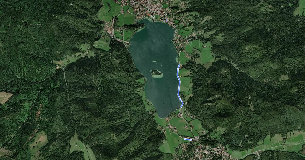Маршрут Haas - Trail - Schliersee Rennersbergweg на спутниковом снимке