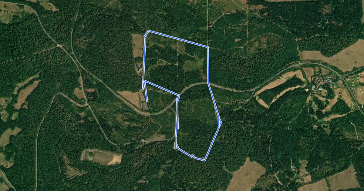 Маршрут Habichtswald, Rundweg 6 на спутниковом снимке
