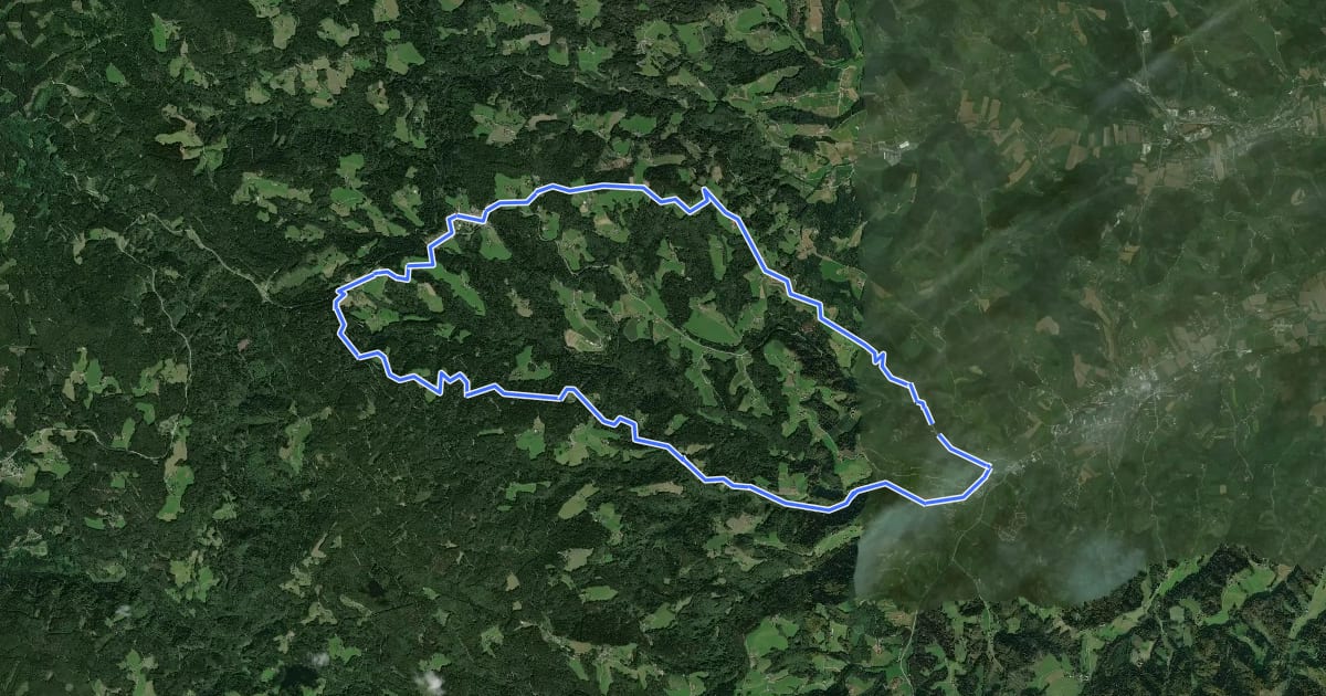Маршрут Haderniggtour на спутниковом снимке