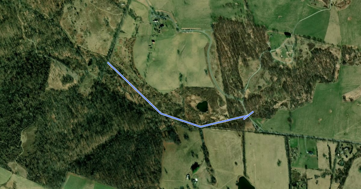 Маршрут Hadow Trail на спутниковом снимке