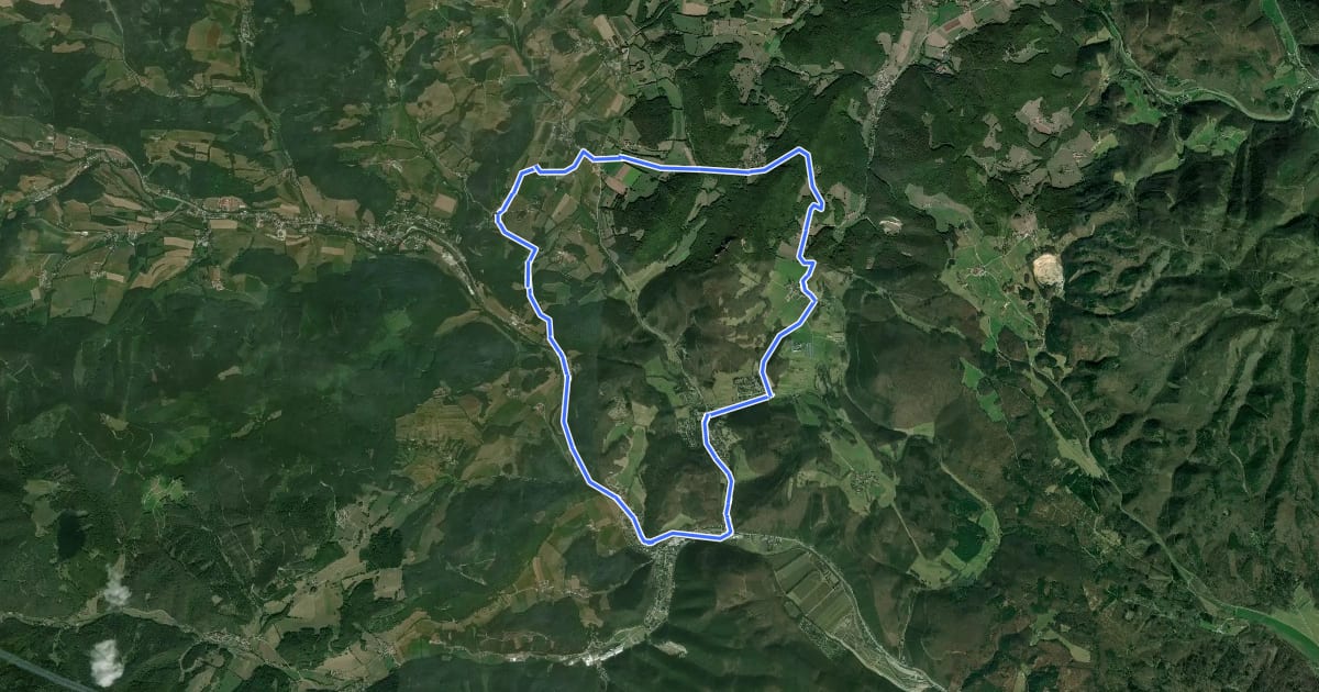 Маршрут Hafnerbergstrecke на спутниковом снимке