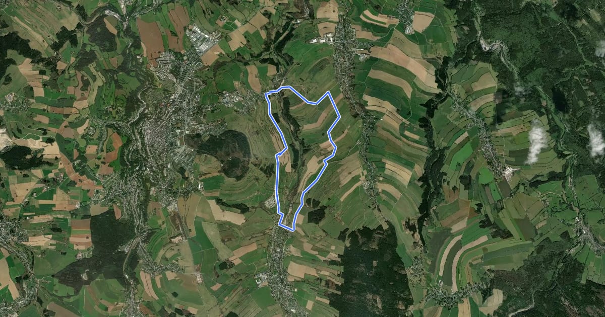 Маршрут Hagebuttenweg на спутниковом снимке