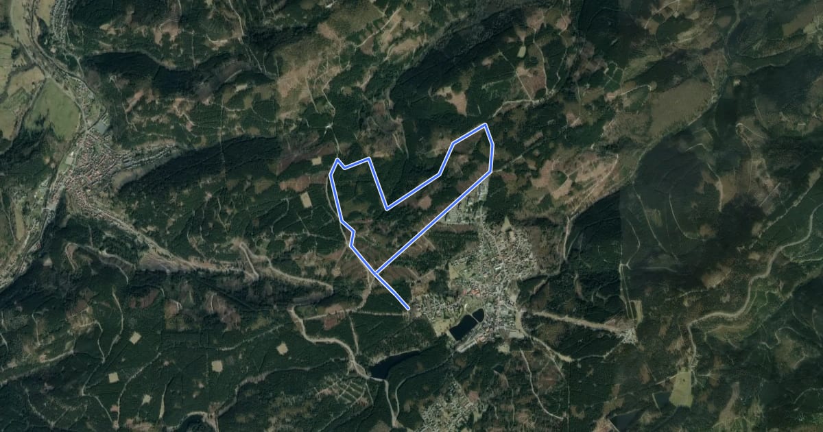 Маршрут Hahnenkleer Bergloipe на спутниковом снимке