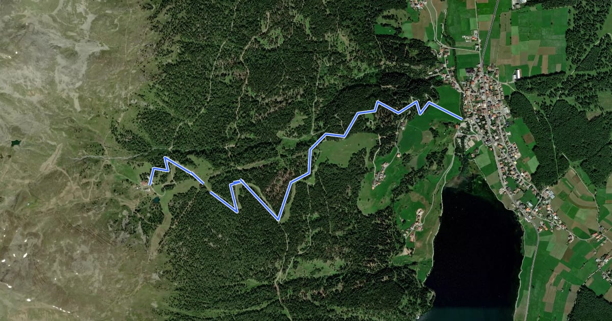 Маршрут Haider Flow Trail на спутниковом снимке