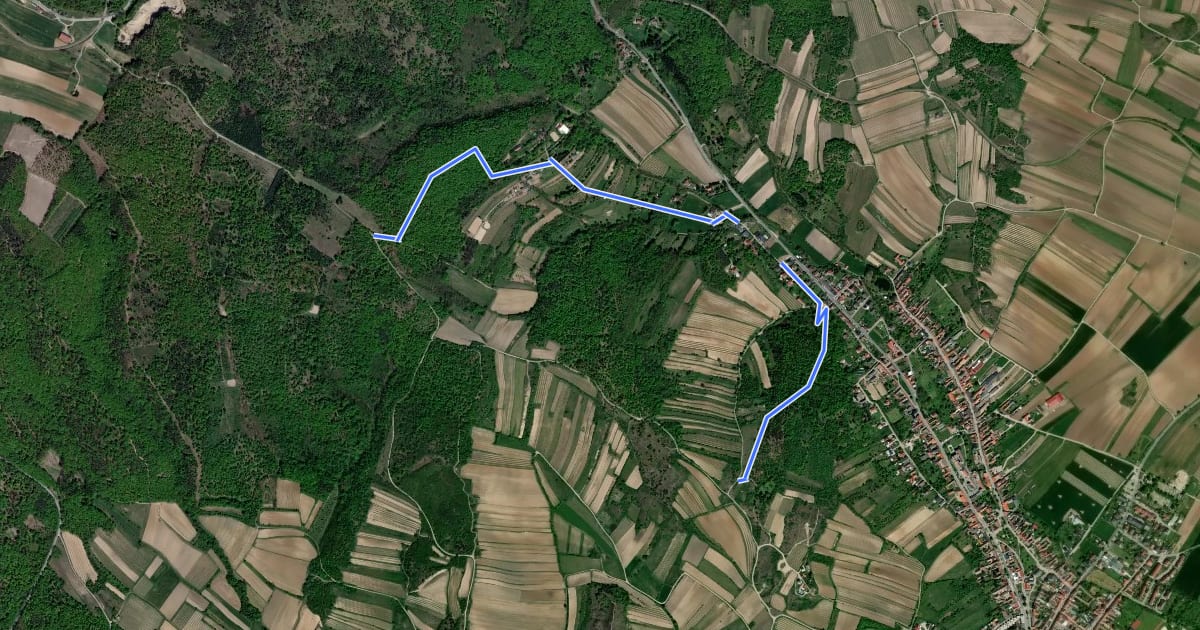 Маршрут Haidgrabenweg на спутниковом снимке