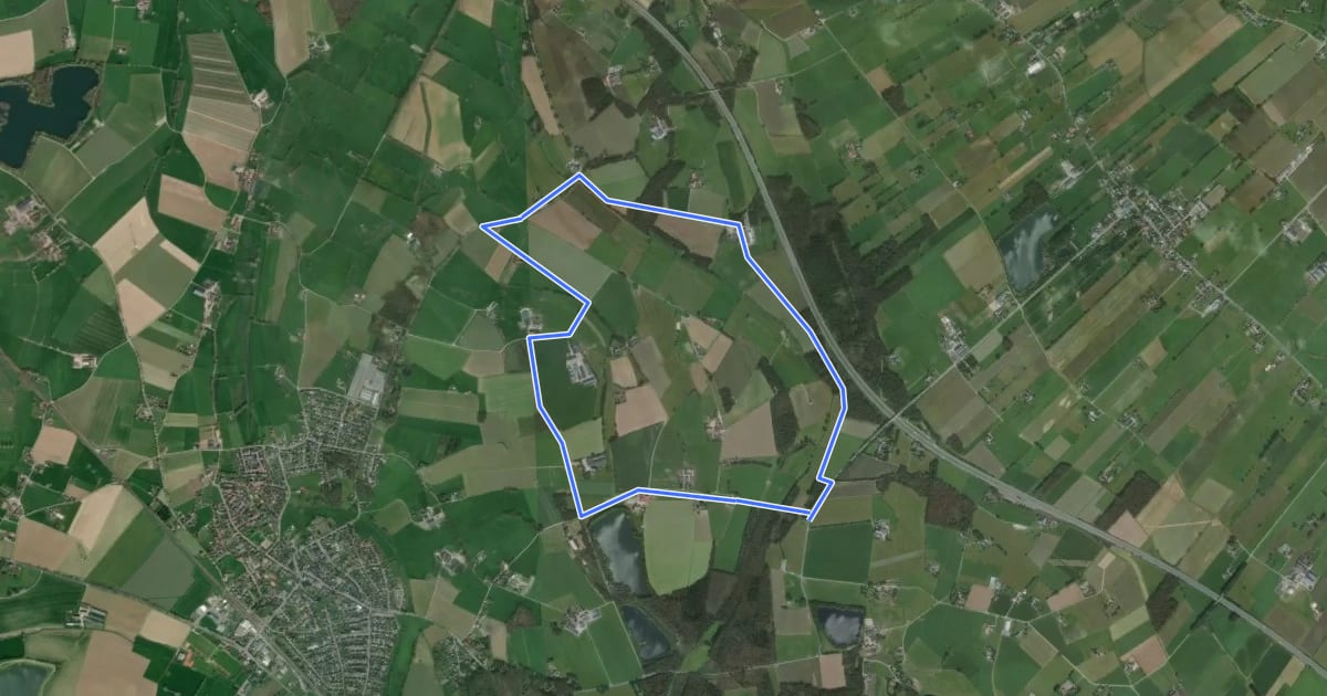 Маршрут Haldern Rundweg A4 на спутниковом снимке
