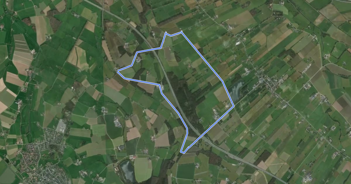 Маршрут Haldern Rundweg A8 на спутниковом снимке