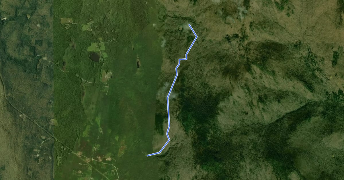 Маршрут Halfdan Kuhnle Trail на спутниковом снимке