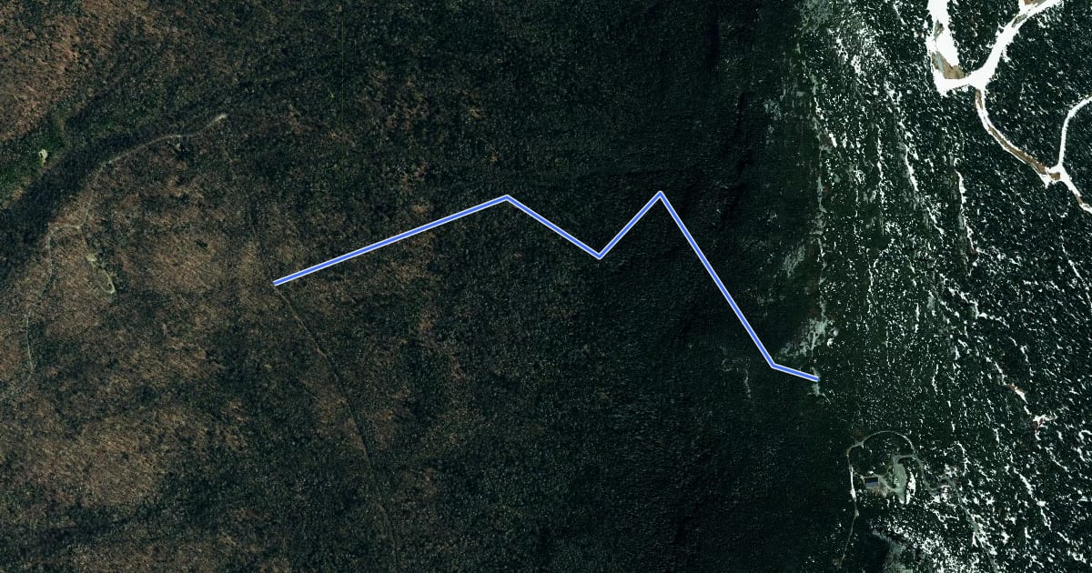 Маршрут Halfway House Trail на спутниковом снимке