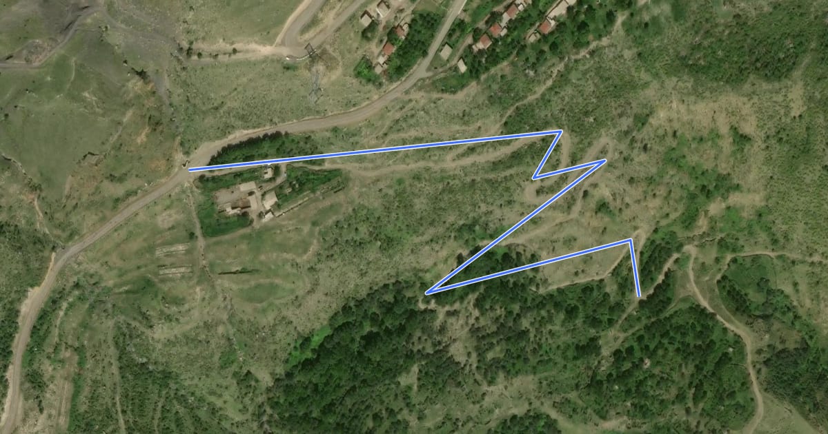 Маршрут Halidzor – Old Halidzor на спутниковом снимке