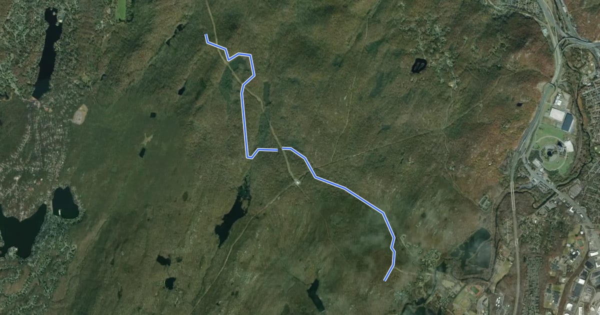 Маршрут Halifax Trail на спутниковом снимке