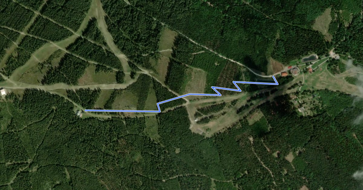 Маршрут Haller Trail на спутниковом снимке
