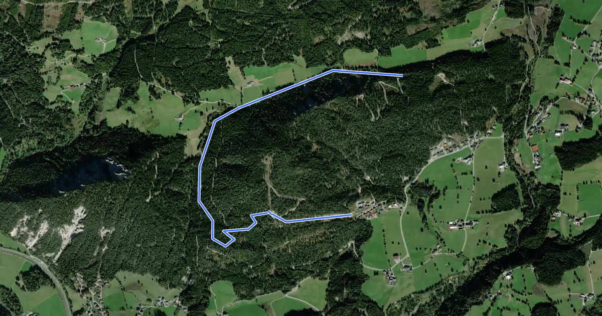 Маршрут Halserberg Rundweg на спутниковом снимке