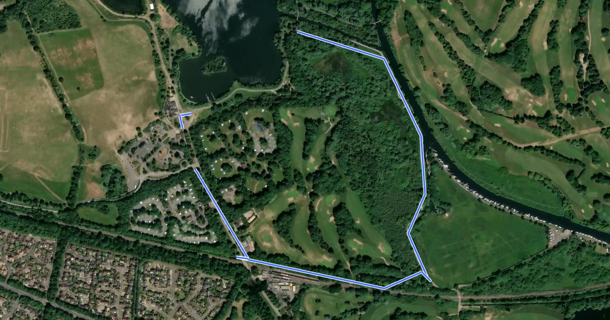Маршрут Ham Mere Trail на спутниковом снимке