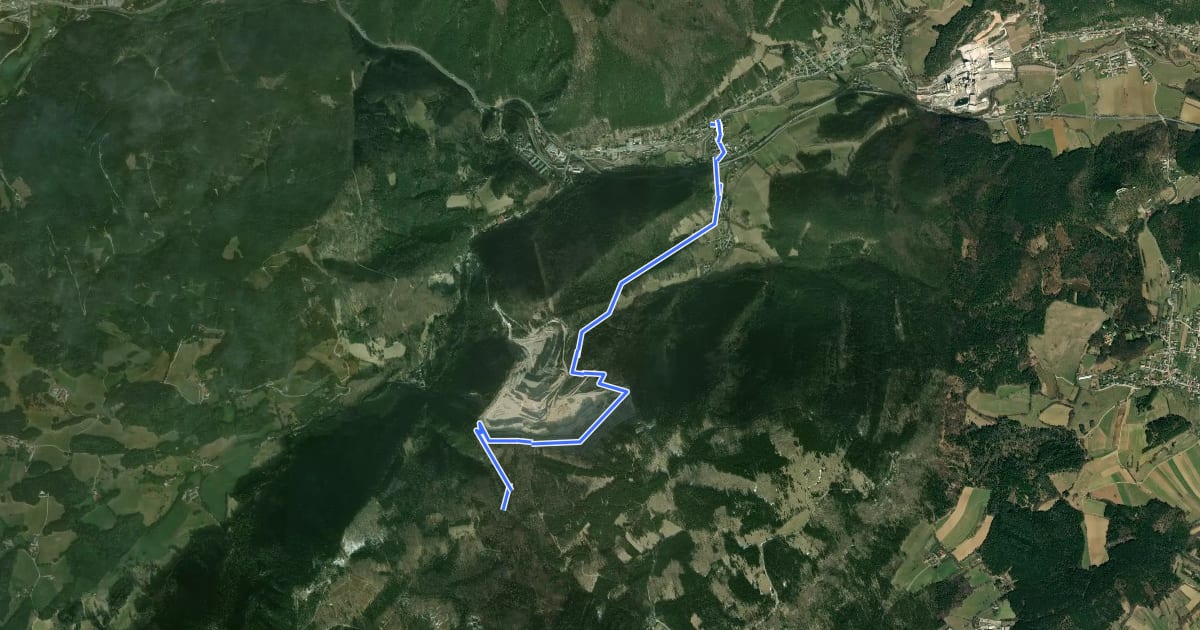 Маршрут Hammerlweg на спутниковом снимке