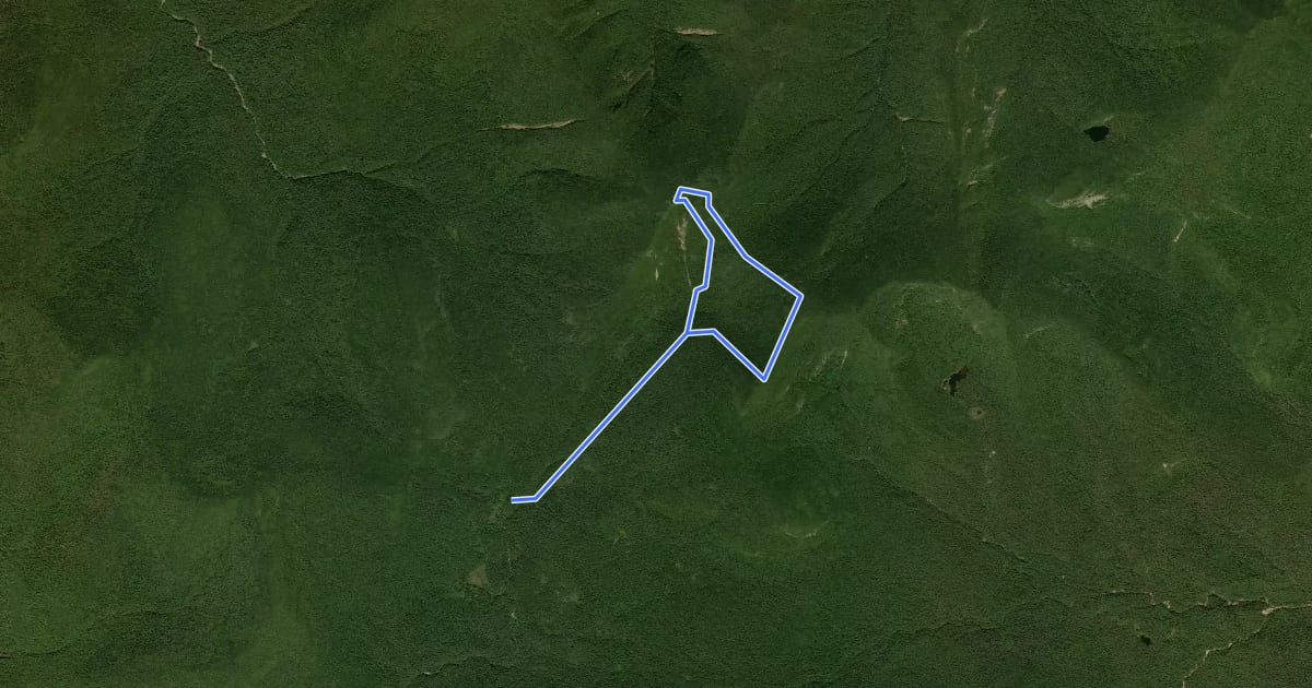 Маршрут Hancock Loop Trail на спутниковом снимке