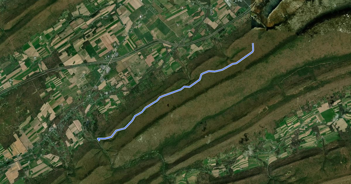 Маршрут Hancock Road на спутниковом снимке