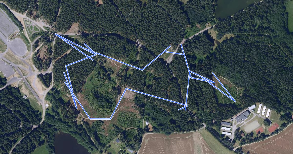 Маршрут Handy Trail на спутниковом снимке