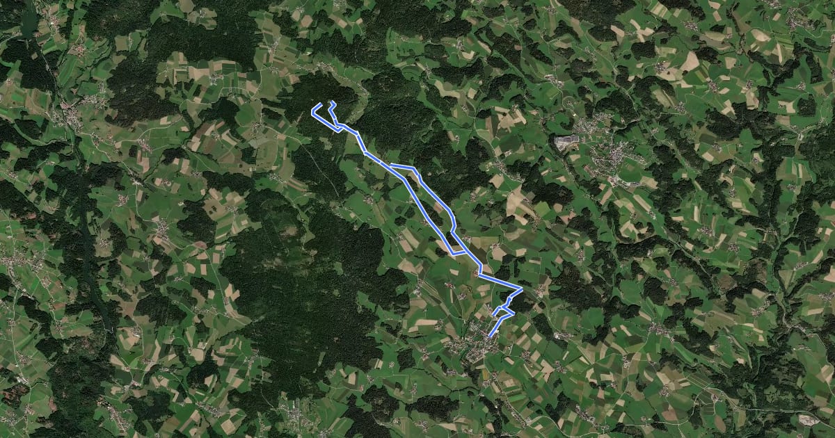 Маршрут Hanriederweg на спутниковом снимке