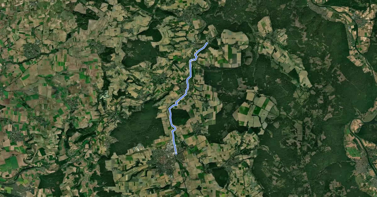 Маршрут Hans-Schmidt-Weg на спутниковом снимке