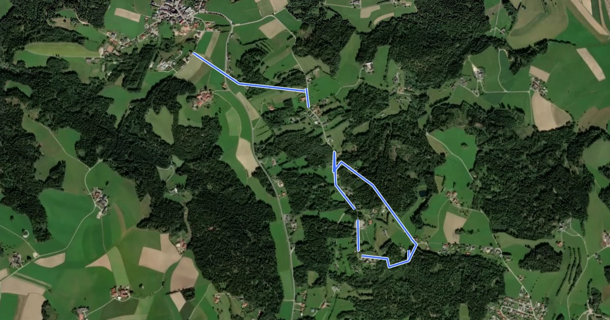 Маршрут Hansbergweg на спутниковом снимке