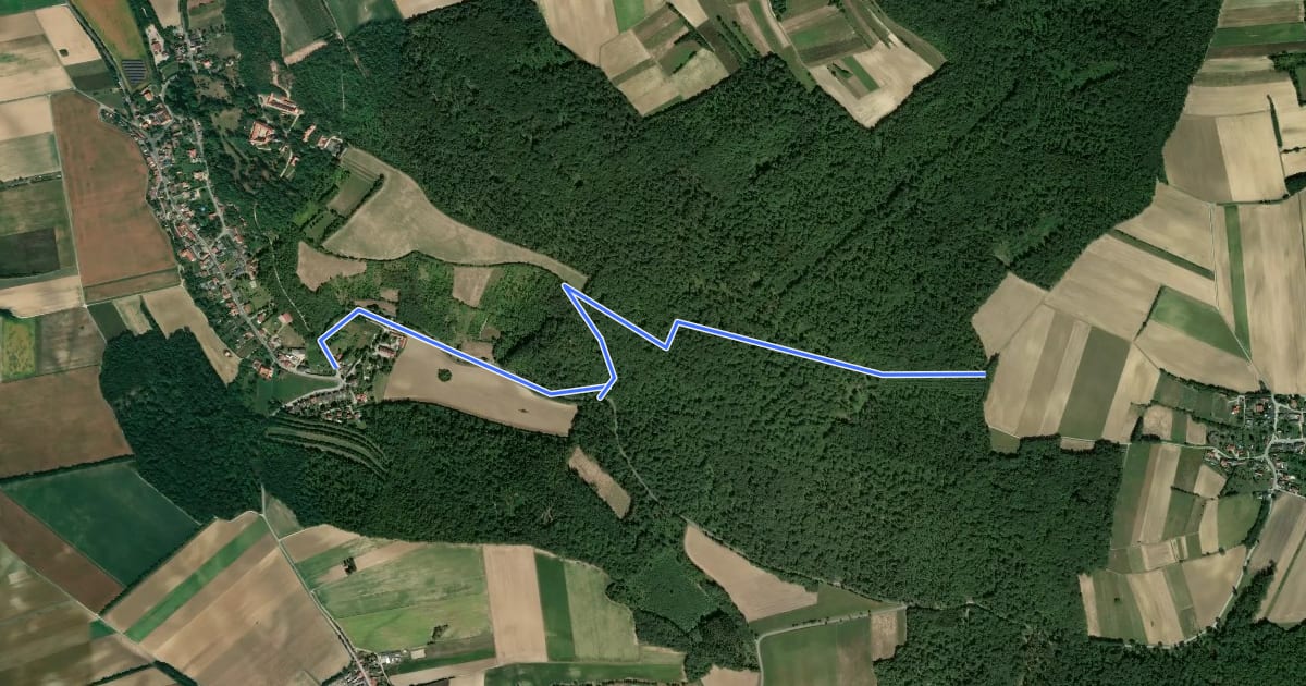 Маршрут Hanslburger Rundwanderweg (Familienstrecke) на спутниковом снимке