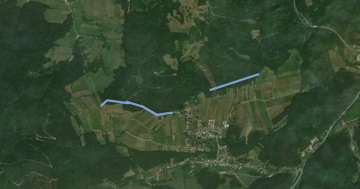 Маршрут Hanslsteig на спутниковом снимке
