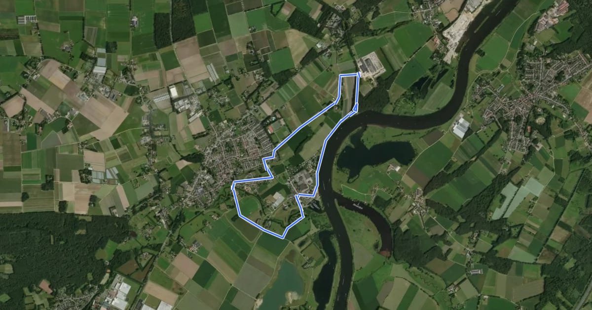 Маршрут Hanssum route на спутниковом снимке