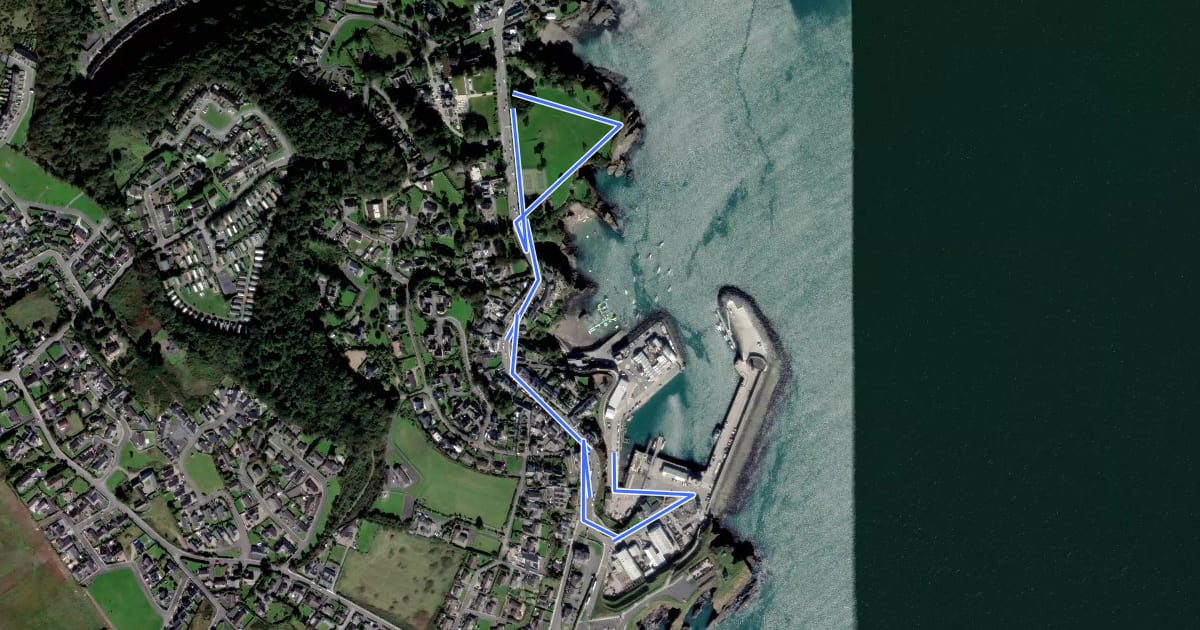 Маршрут Harbour and Park walk. на спутниковом снимке