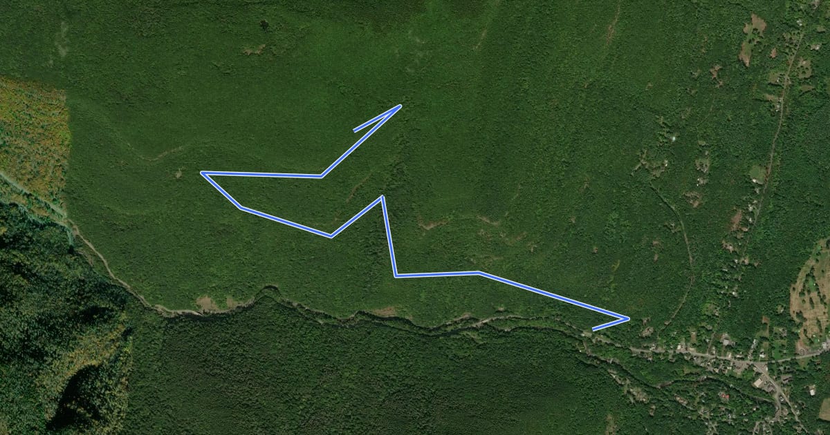 Маршрут Harding Road Trail на спутниковом снимке