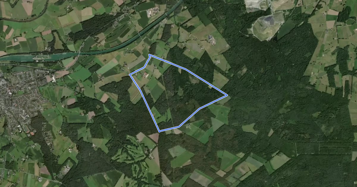 Маршрут Hardtberg Rundweg A5 на спутниковом снимке