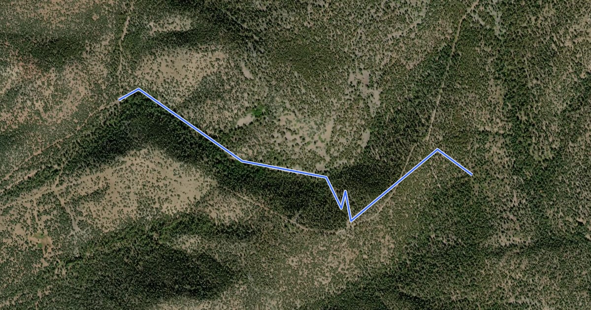 Маршрут Hardy Spring Trail на спутниковом снимке