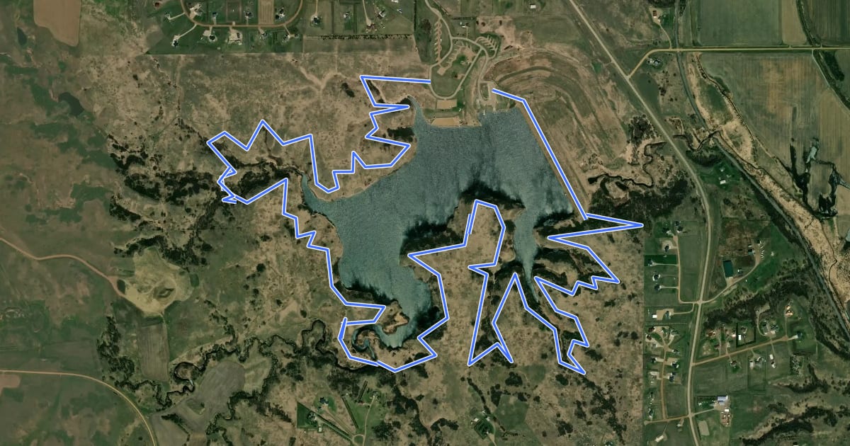 Маршрут Harmon Lake Recreation Trail на спутниковом снимке